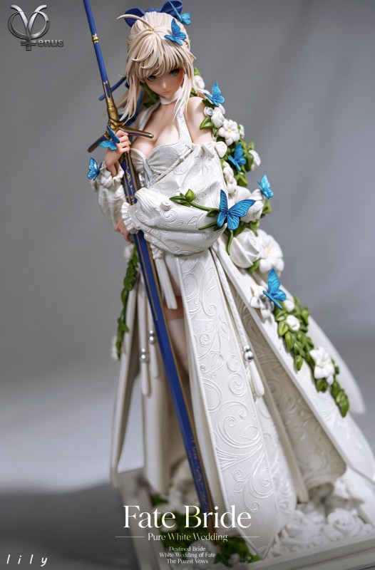 【Pre-order】Venus Studio 1/4 Scale Wedding Gown of Destiny Pure White Wedding  – Lily Resin Statue