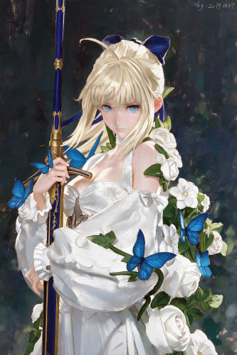 【Pre-order】Venus Studio 1/4 Scale Wedding Gown of Destiny Pure White Wedding  – Lily Resin Statue