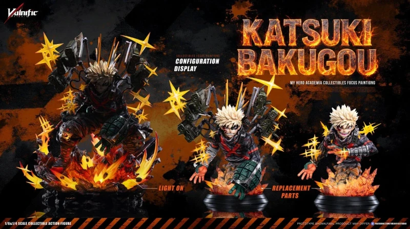 【Pre-order】Vulnific Studio 1/6 & 1/4 Scale MHA Katsuki Bakugo Resin Statue