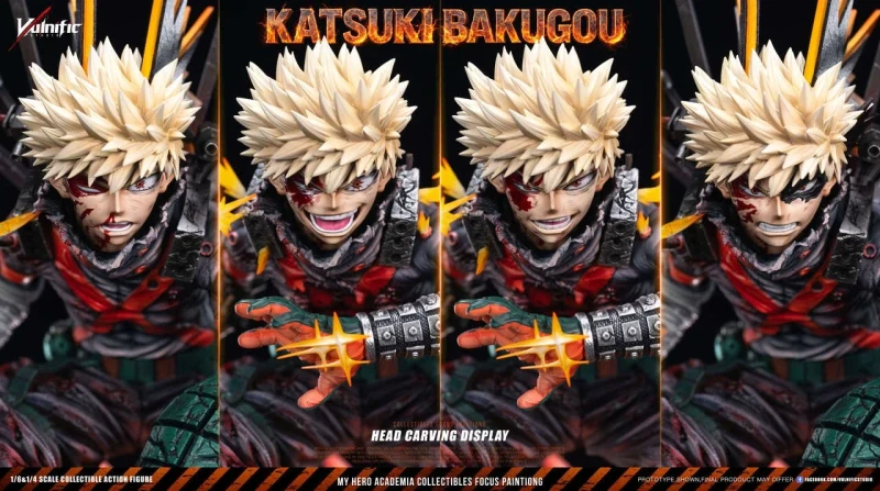 【Pre-order】Vulnific Studio 1/6 & 1/4 Scale MHA Katsuki Bakugo Resin Statue