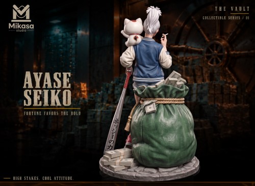 【Pre-order】Mikasa-Studio 1/6 Scale Xingzi – Lucky Cat with Money Bag Resin Statue