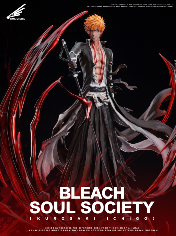 【Pre-order】Time studio Bankai Ichigo Kurosaki Resin Statue