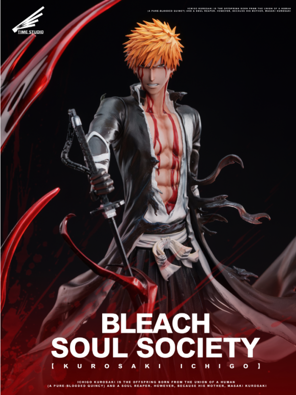 【Pre-order】Time studio Bankai Ichigo Kurosaki Resin Statue
